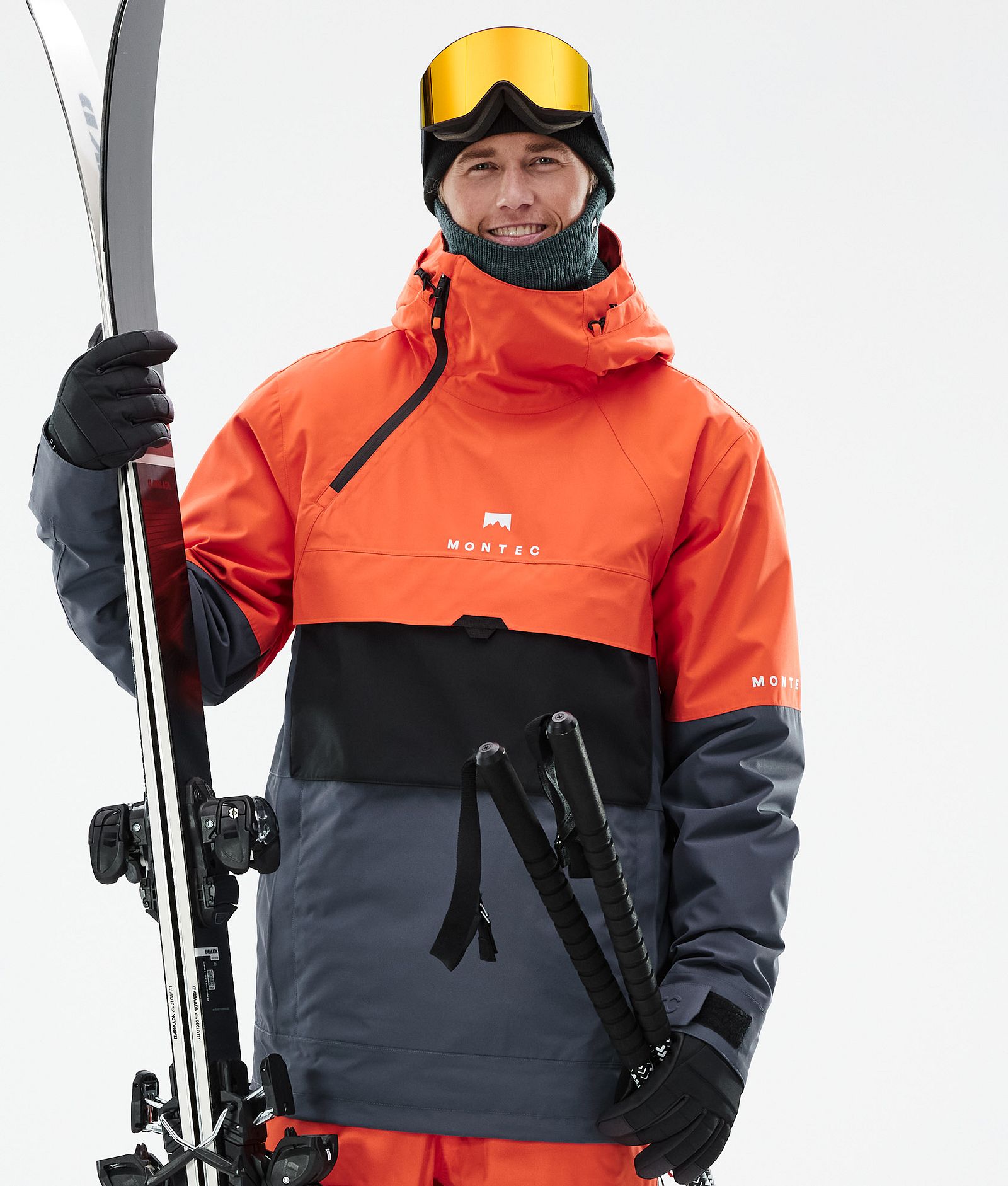 Montec Dune Skijakke Herre Orange/Black/Metal Blue, Bilde 1 av 9