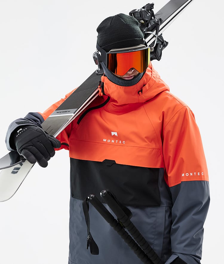 Montec Dune Skijakke Herre Orange/Black/Metal Blue, Bilde 2 av 9