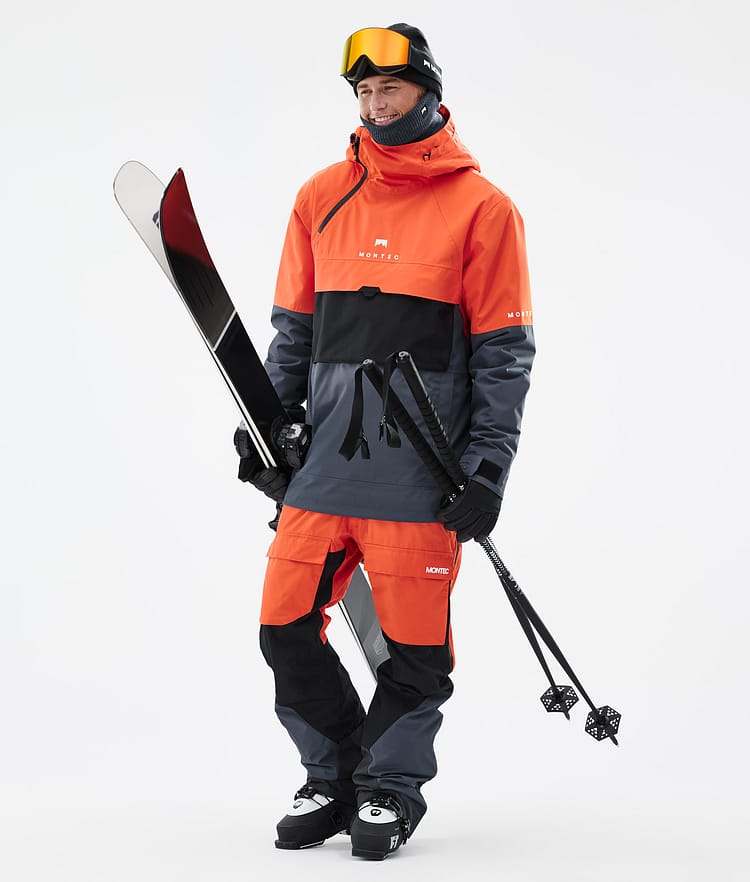 Montec Dune Skijakke Herre Orange/Black/Metal Blue, Bilde 3 av 9