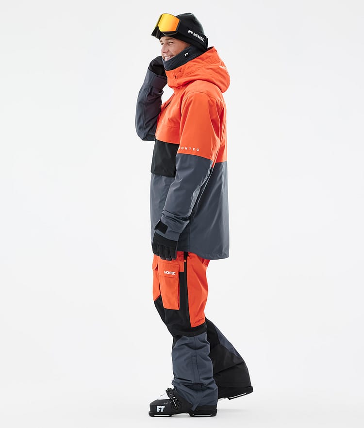 Montec Dune Skijakke Herre Orange/Black/Metal Blue, Bilde 4 av 9