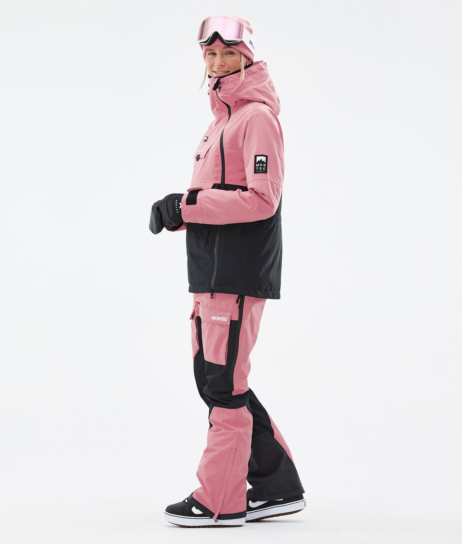 Montec Doom W Snowboardjakke Dame Pink/Black Renewed, Bilde 4 av 11