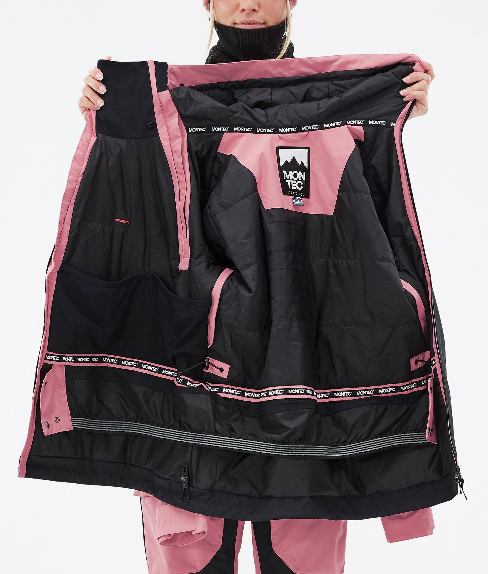 Montec Doom W Snowboardjakke Dame Pink/Black Renewed, Bilde 11 av 11