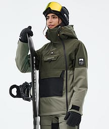 Montec Doom W Snowboardjakke Dame Olive Green/Black/Greenish