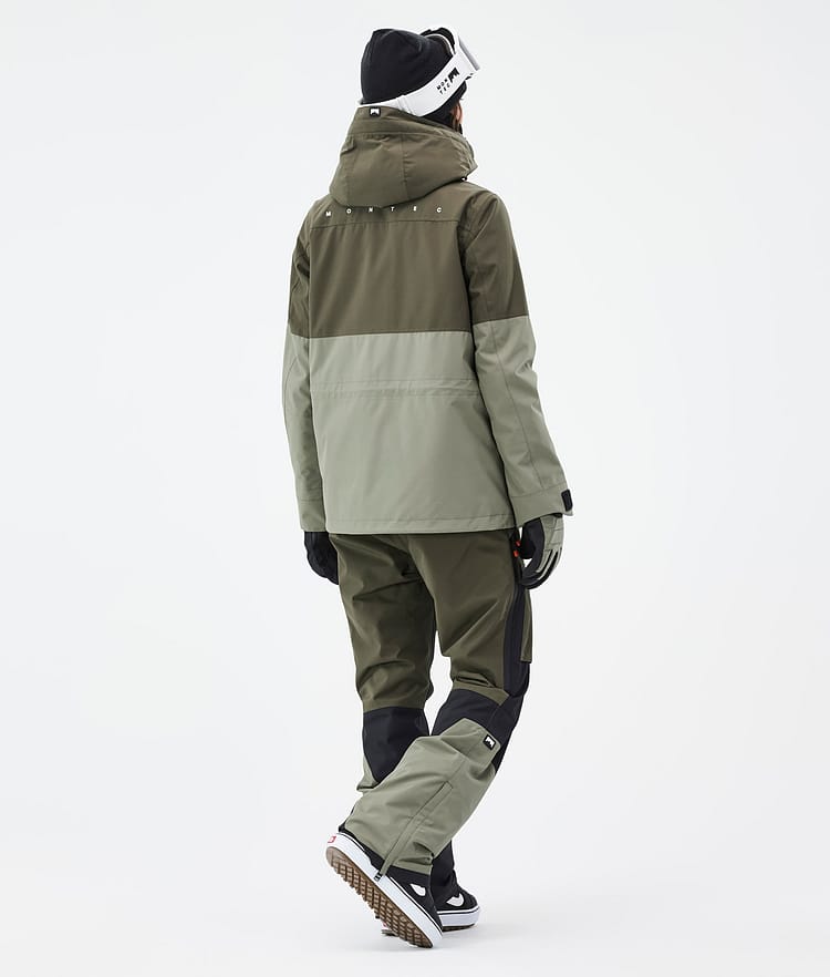 Montec Doom W Snowboardjakke Dame Olive Green/Black/Greenish