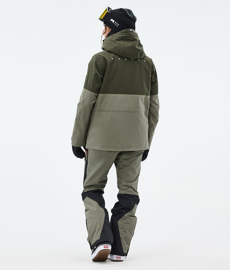 Montec Doom W Snowboardjakke Dame Olive Green/Black/Greenish Renewed, Bilde 5 av 11