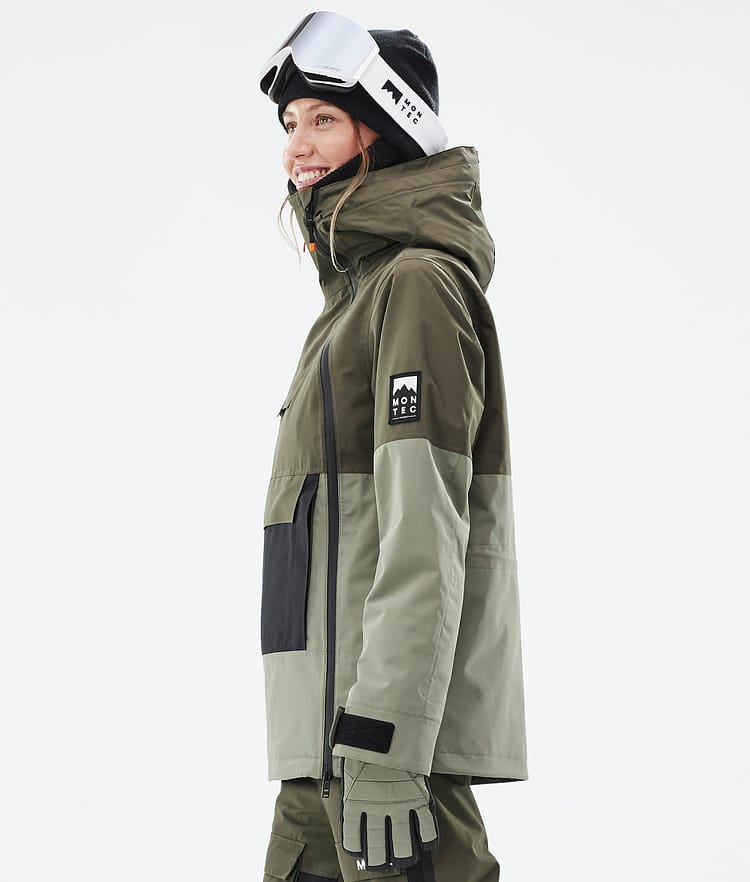 Montec Doom W Snowboardjakke Dame Olive Green/Black/Greenish