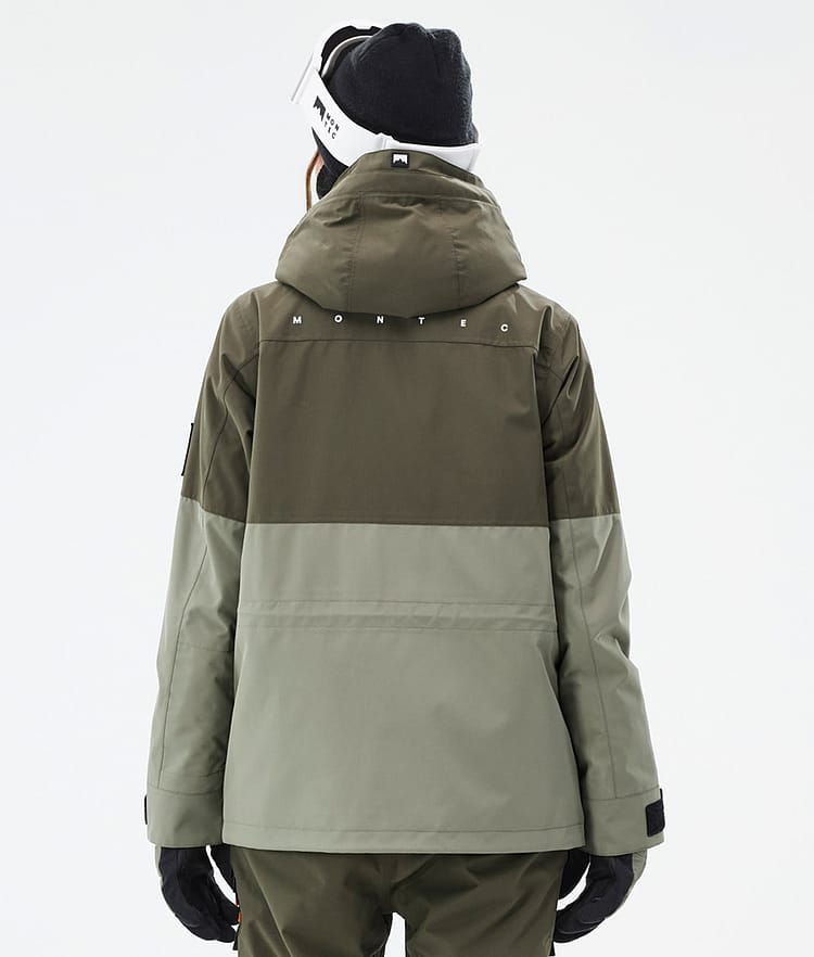 Montec Doom W Snowboardjakke Dame Olive Green/Black/Greenish