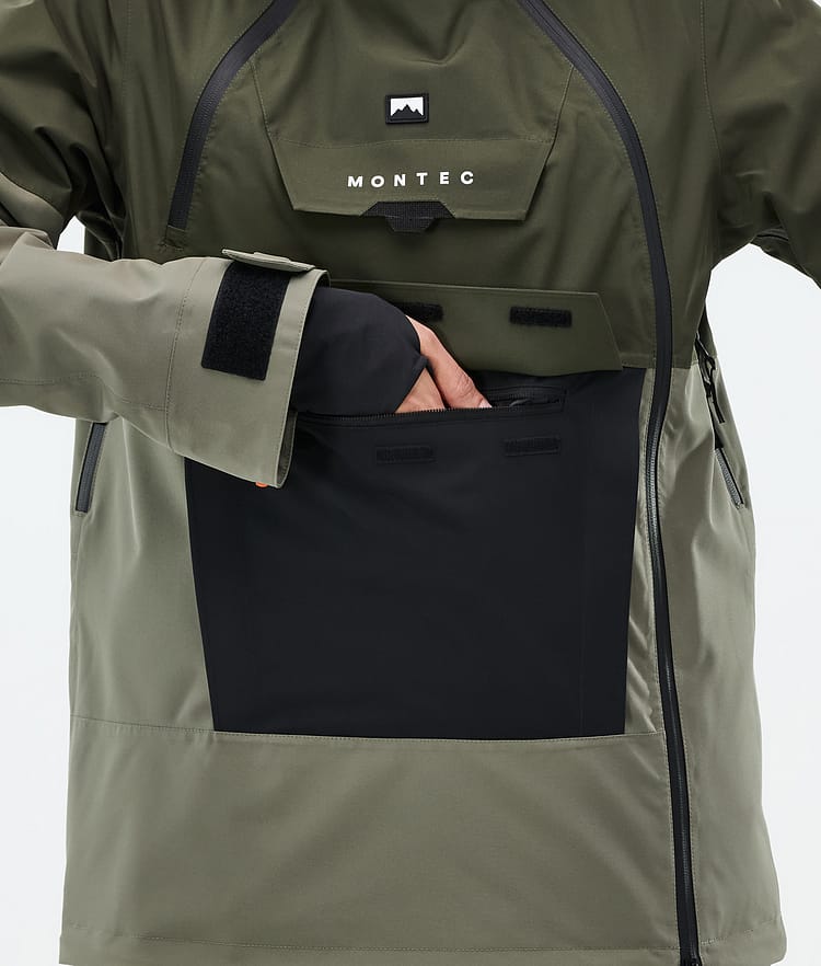 Montec Doom W Snowboardjakke Dame Olive Green/Black/Greenish Renewed, Bilde 9 av 11