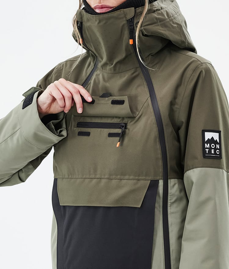 Montec Doom W Snowboardjakke Dame Olive Green/Black/Greenish