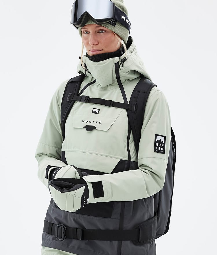 Montec Doom W Snowboardjakke Dame Soft Green/Black/Phantom, Bilde 2 av 11