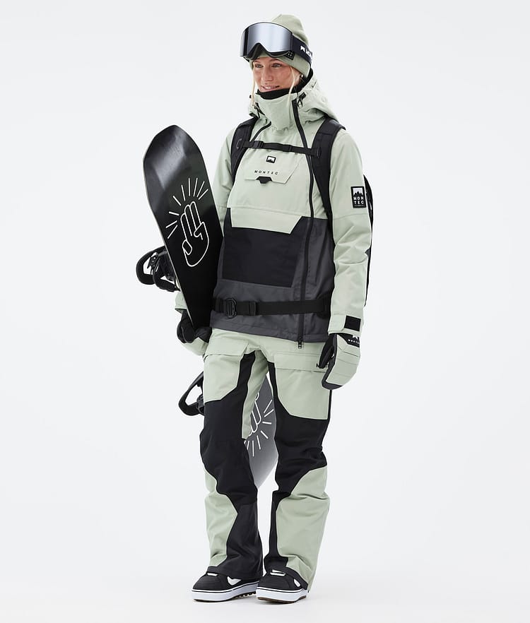 Montec Doom W Snowboardjakke Dame Soft Green/Black/Phantom, Bilde 3 av 11