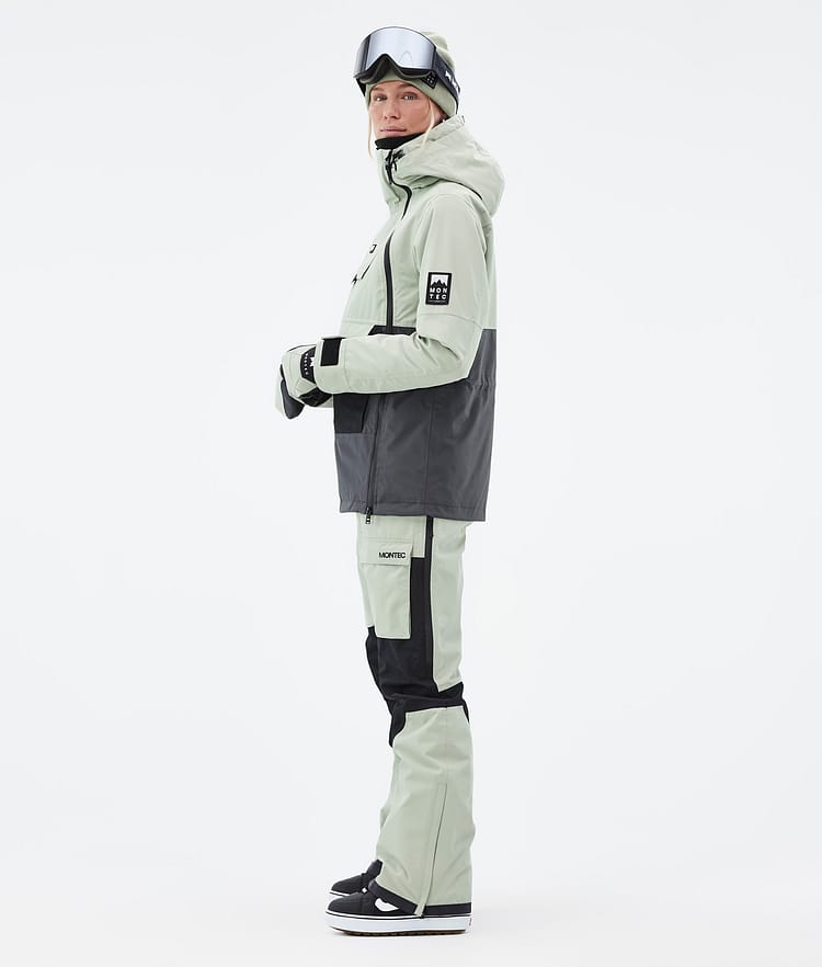 Montec Doom W Snowboardjakke Dame Soft Green/Black/Phantom, Bilde 4 av 11