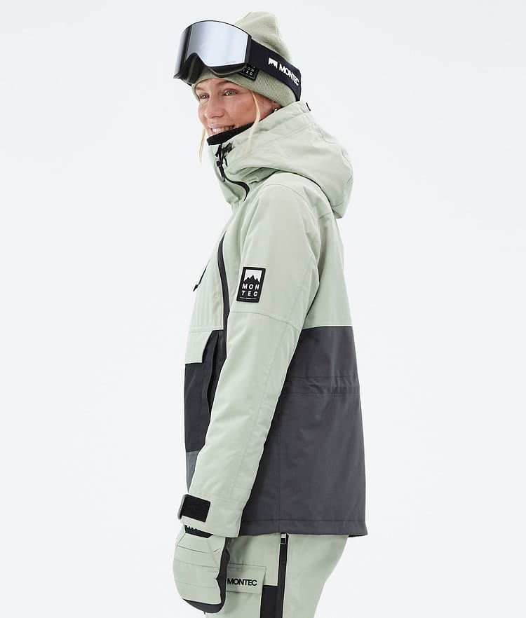 Montec Doom W Snowboardjakke Dame Soft Green/Black/Phantom, Bilde 6 av 11