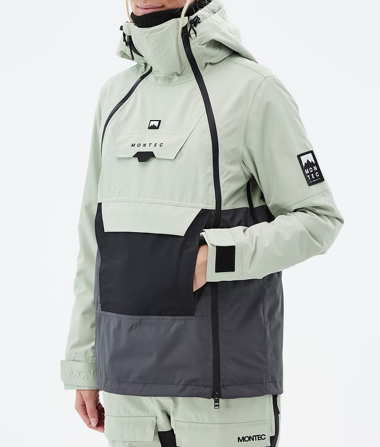 Montec Doom W Snowboardjakke Dame Soft Green/Black/Phantom, Bilde 8 av 11