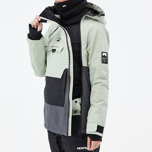 Glidelås foran med doble klaffer Hovedproduktdetaljbilde,