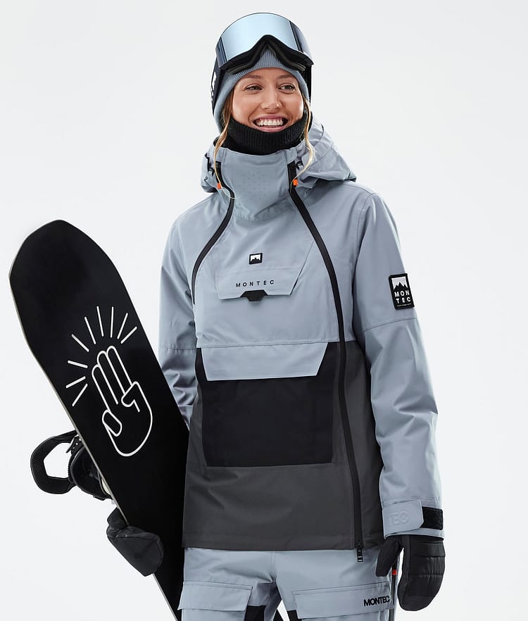 Montec Doom W Snowboardjakke Dame Soft Blue/Black/Phantom Renewed, Bilde 1 av 11