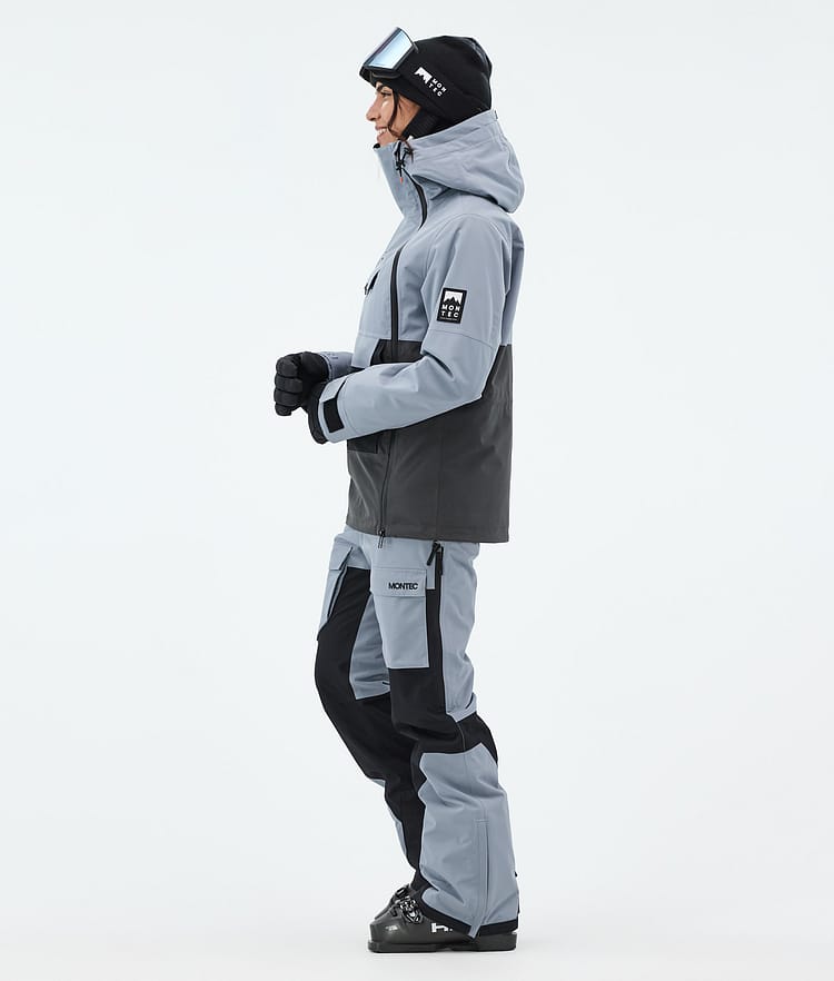 Montec Doom W Skijakke Dame Soft Blue/Black/Phantom, Bilde 4 av 11
