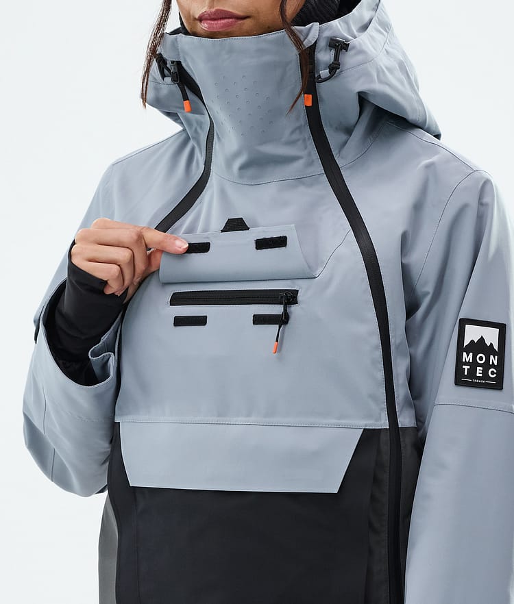 Montec Doom W Snowboardjakke Dame Soft Blue/Black/Phantom Renewed, Bilde 10 av 11