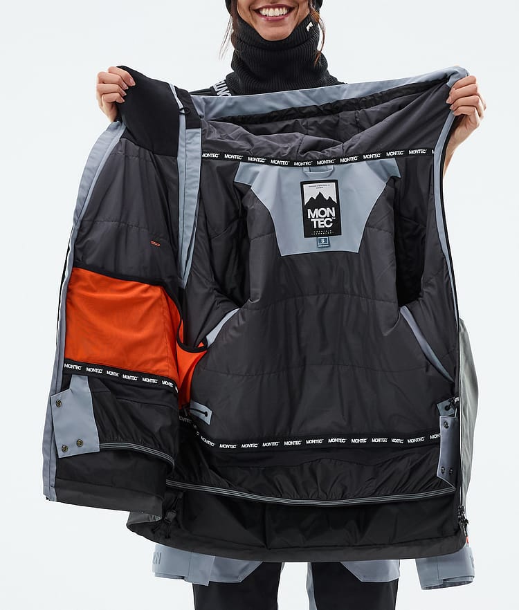 Montec Doom W Snowboardjakke Dame Soft Blue/Black/Phantom Renewed, Bilde 11 av 11