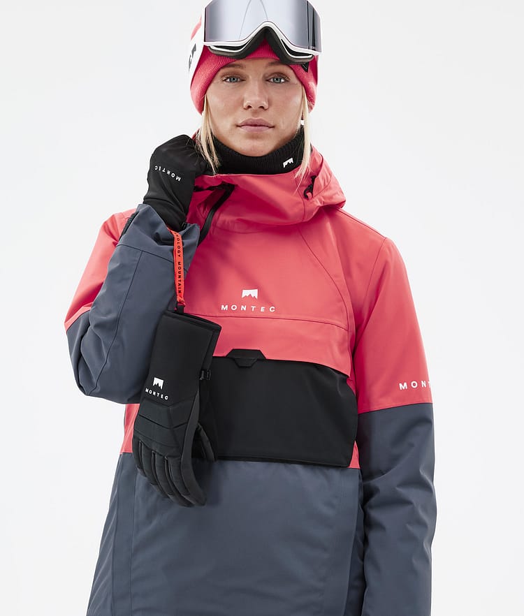 Montec Dune W Skijakke Dame Coral/Black/Metal Blue, Bilde 2 av 9