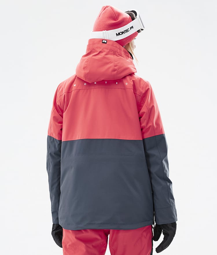 Montec Dune W Snowboardjakke Dame Coral/Black/Metal Blue, Bilde 7 av 9