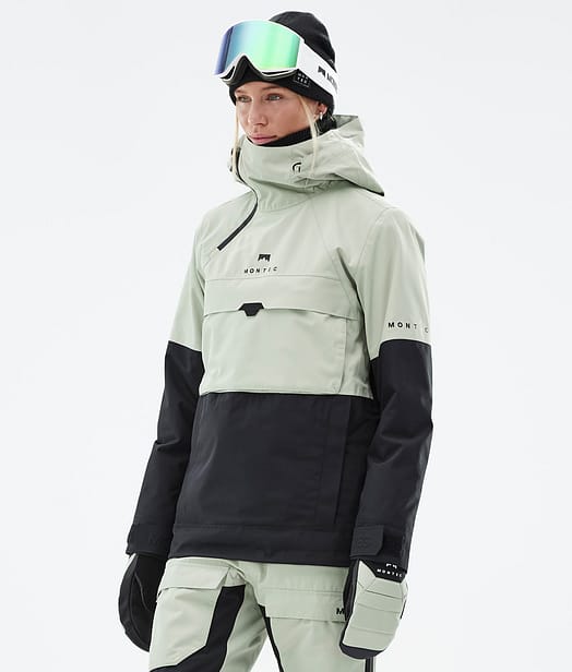 Montec Dune W Snowboardjakke Dame Soft Green/Black