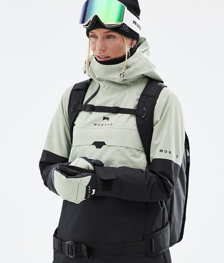 Montec Dune W Snowboardjakke Dame Soft Green/Black, Bilde 2 av 9