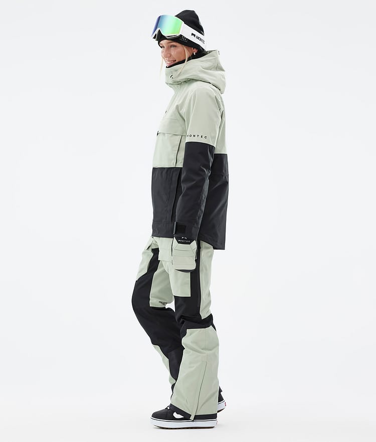 Montec Dune W Snowboardjakke Dame Soft Green/Black, Bilde 4 av 9