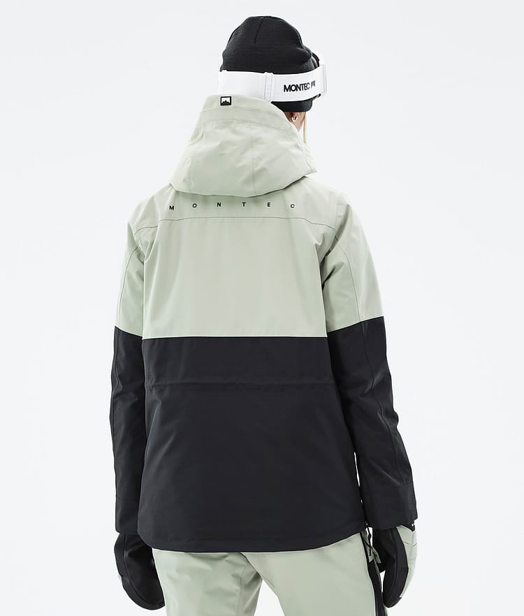 Montec Dune W Snowboardjakke Dame Soft Green/Black, Bilde 7 av 9