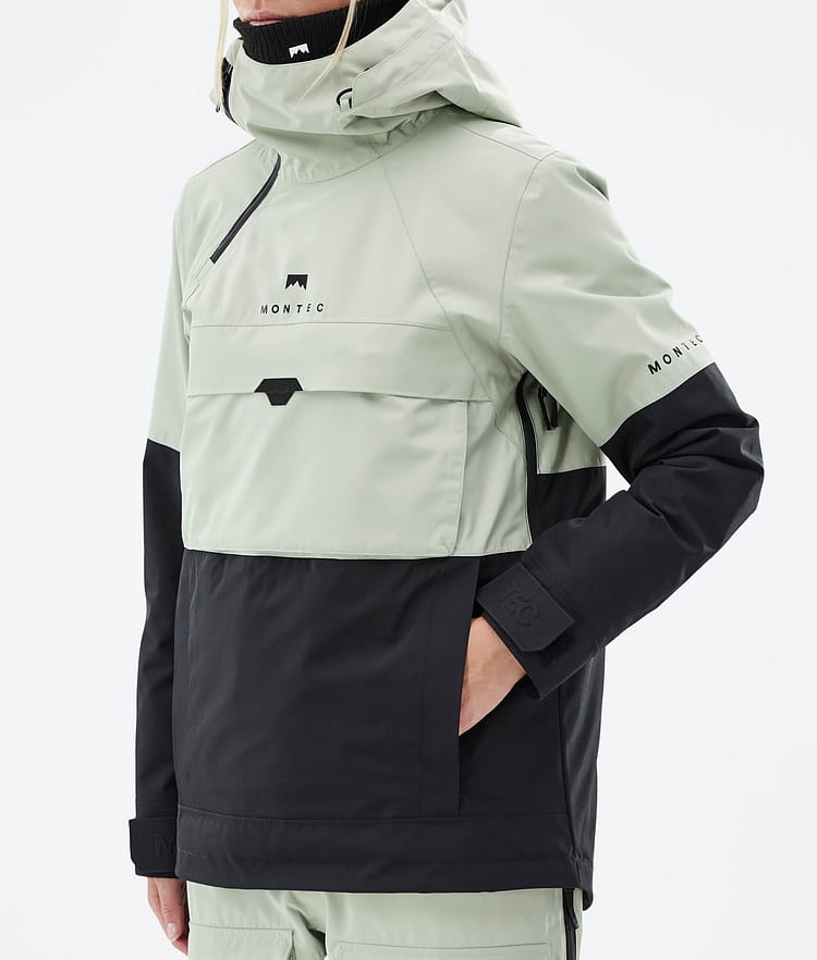 Montec Dune W Snowboardjakke Dame Soft Green/Black, Bilde 8 av 9