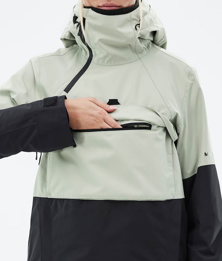 Montec Dune W Snowboardjakke Dame Soft Green/Black, Bilde 9 av 9
