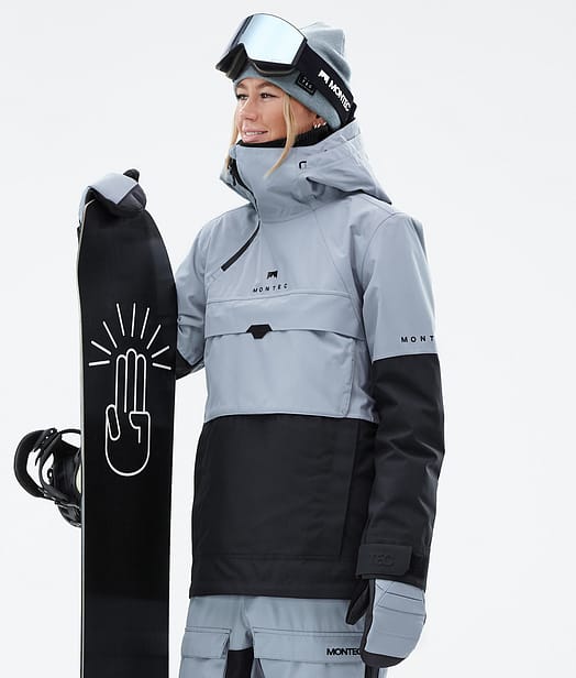 Montec Dune W Snowboardjakke Dame Soft Blue/Black