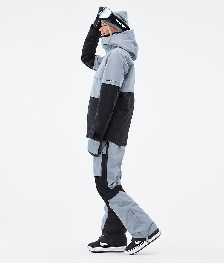 Montec Dune W Snowboardjakke Dame Soft Blue/Black Renewed, Bilde 4 av 9