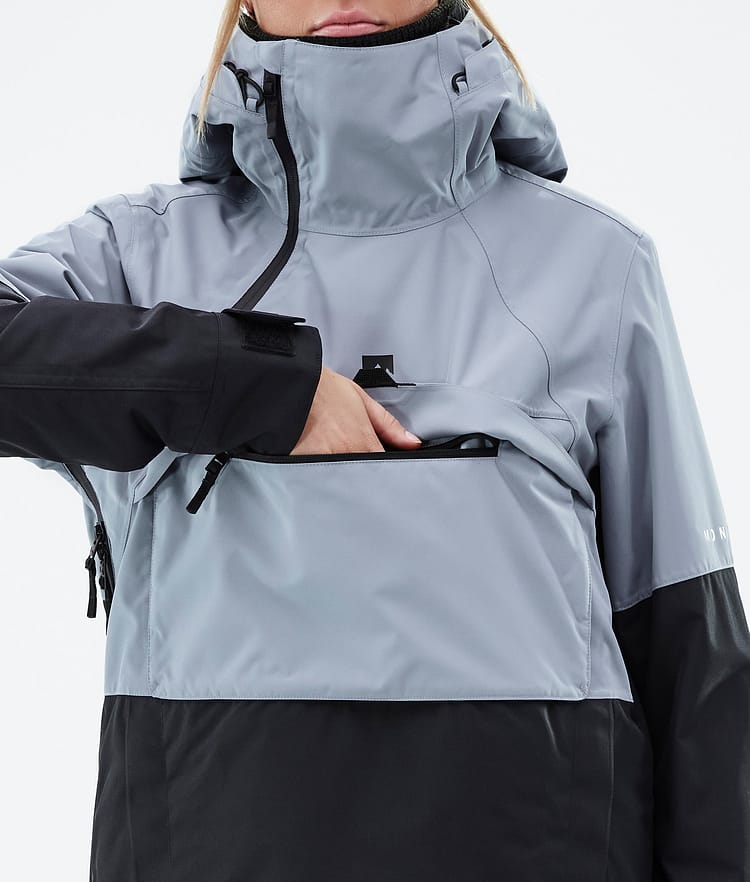 Montec Dune W Snowboardjakke Dame Soft Blue/Black Renewed, Bilde 9 av 9