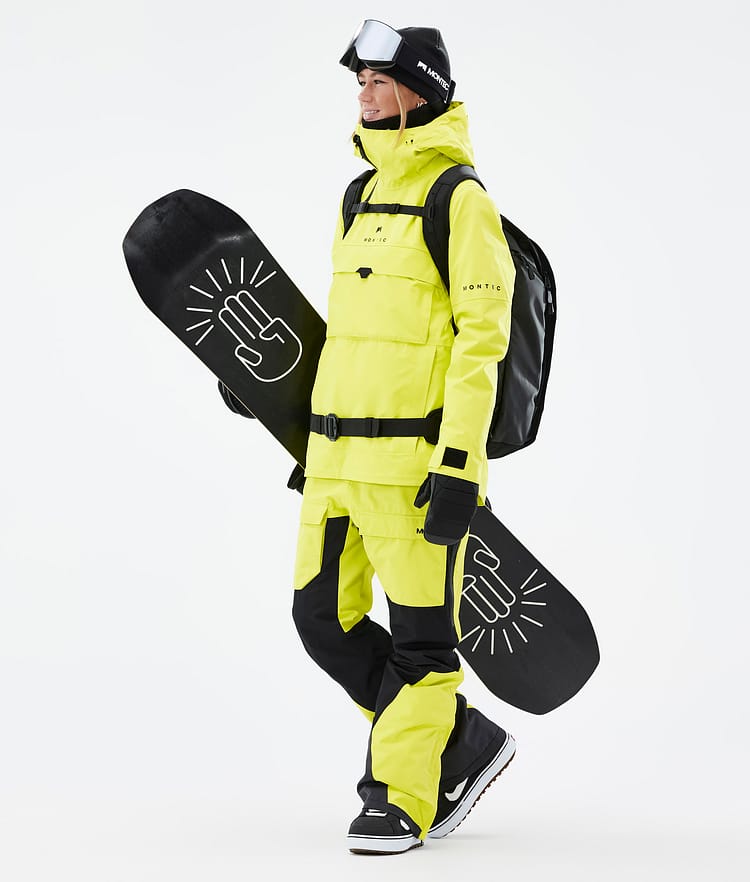 Montec Dune W Snowboardjakke Dame Bright Yellow, Bilde 3 av 9