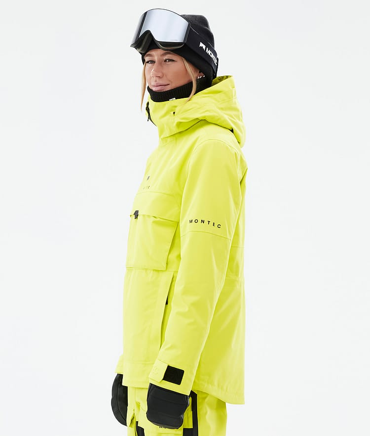 Montec Dune W Snowboardjakke Dame Bright Yellow, Bilde 6 av 9