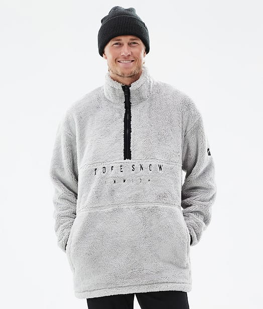 Dope Pile 22 Fleecegenser Herre Light Grey