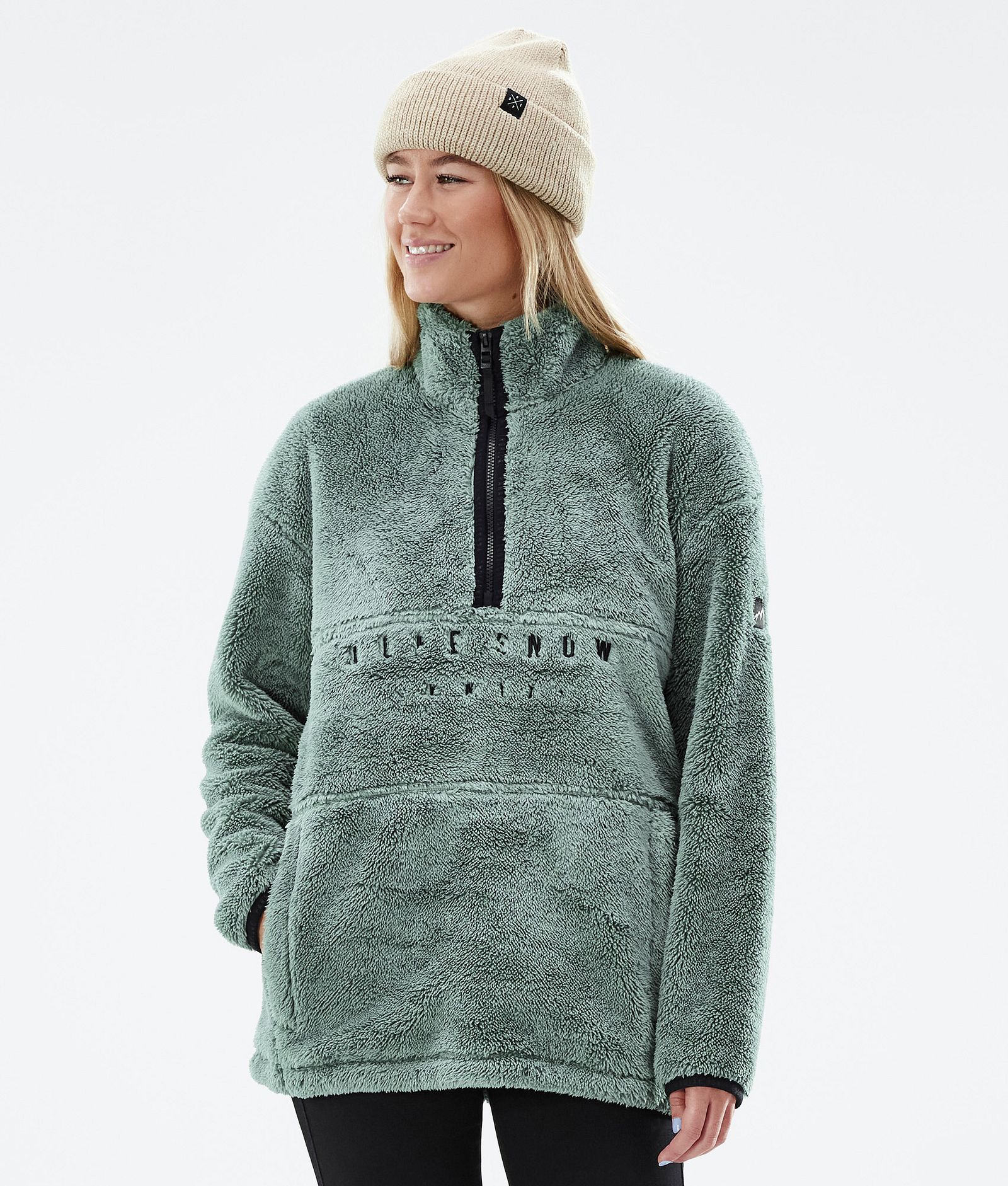 Dope Pile W 2022 Fleecegenser Dame Faded Green, Bilde 1 av 8