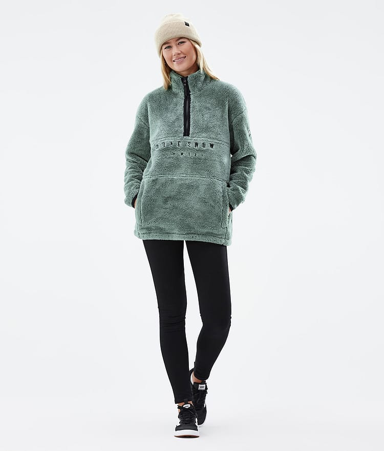 Dope Pile W 2022 Fleecegenser Dame Faded Green, Bilde 3 av 8