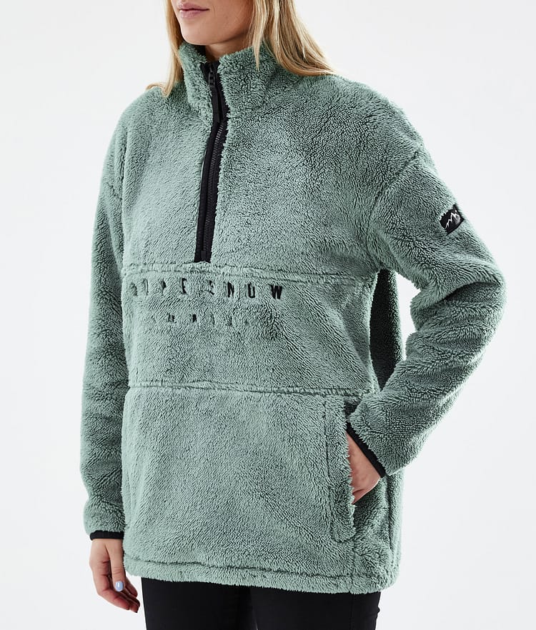 Dope Pile W 2022 Fleecegenser Dame Faded Green, Bilde 7 av 8