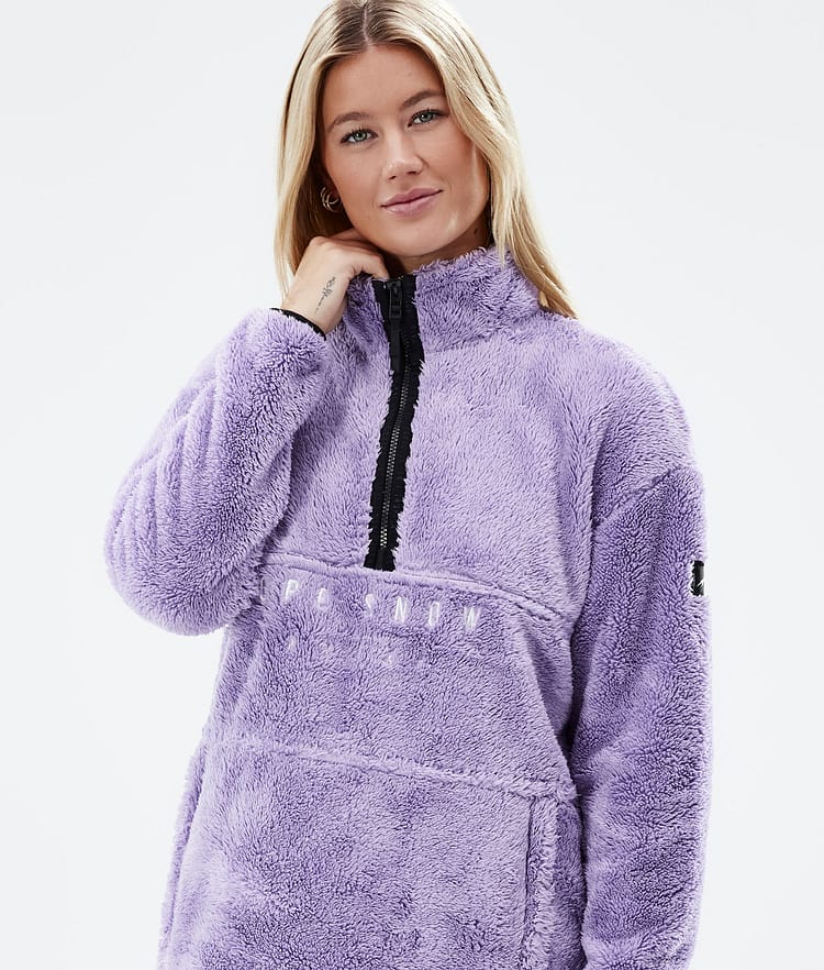 Dope Pile W 22 Fleecegenser Dame Faded Violet, Bilde 2 av 8