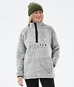 Dope Pile W 22 Fleecegenser Dame Light Grey