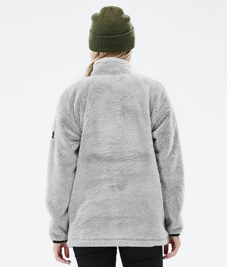 Dope Pile W 22 Fleecegenser Dame Light Grey, Bilde 6 av 8