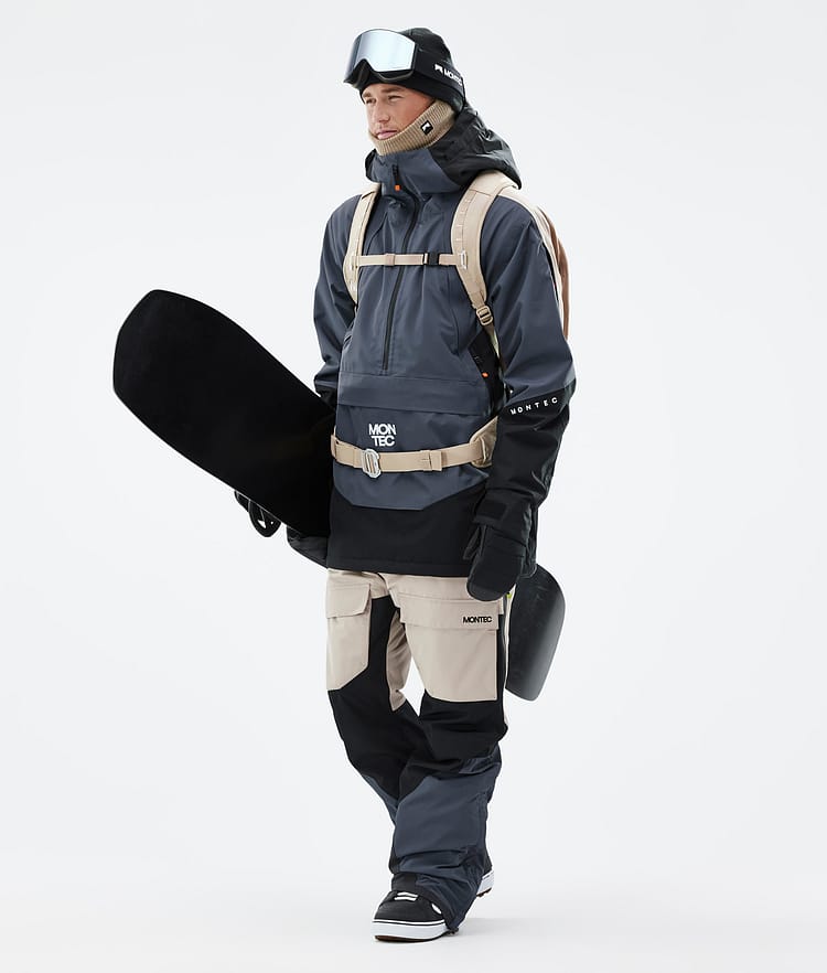Montec Apex Snowboardjakke Herre Metal Blue/Black/Sand, Bilde 3 av 10