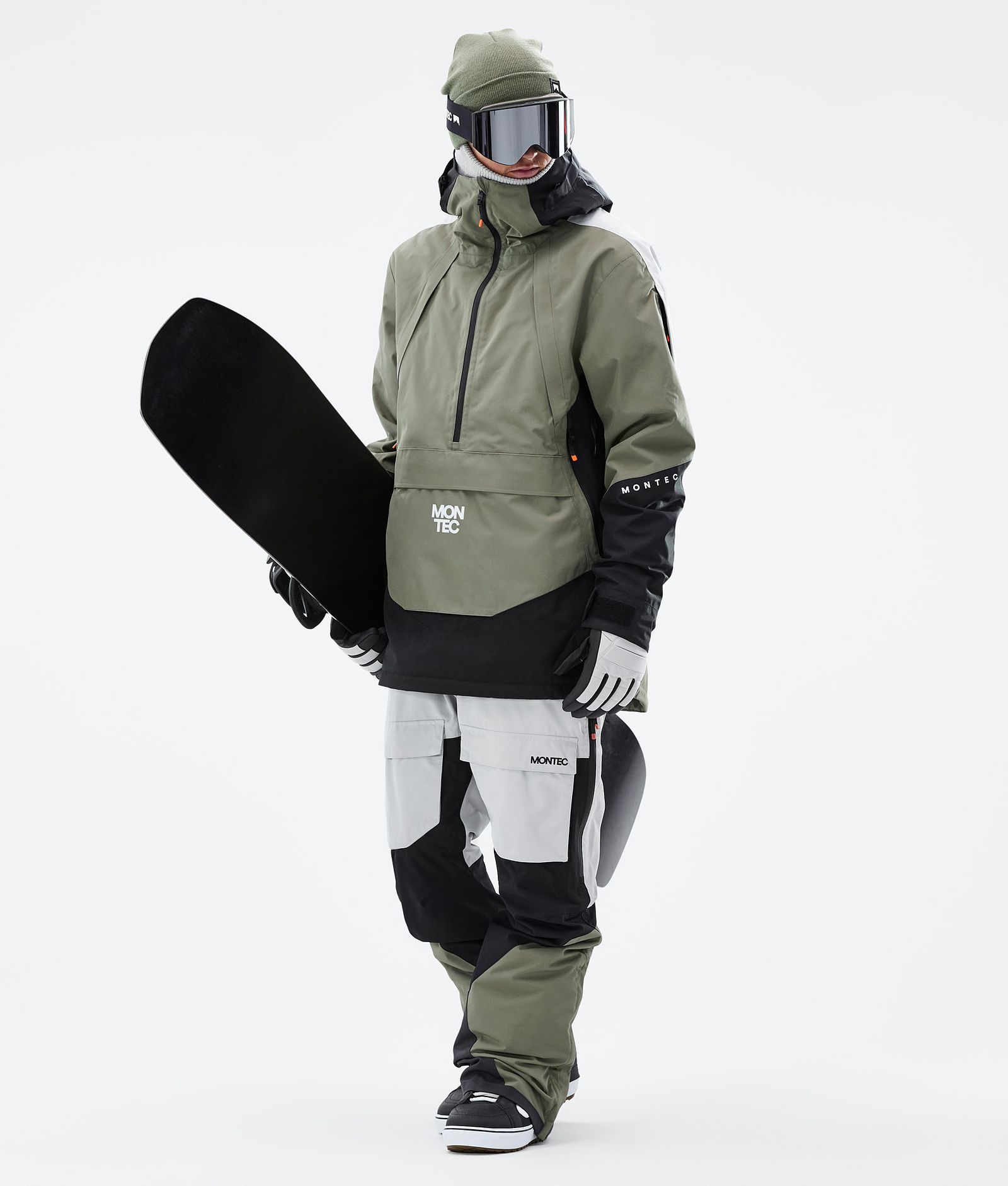 Montec Apex Snowboardjakke Herre Greenish/Black/Light Grey, Bilde 3 av 10
