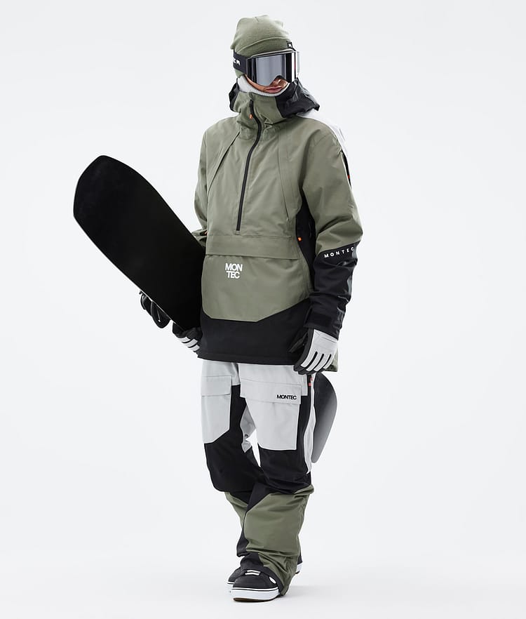 Montec Apex Snowboardjakke Herre Greenish/Black/Light Grey, Bilde 3 av 10
