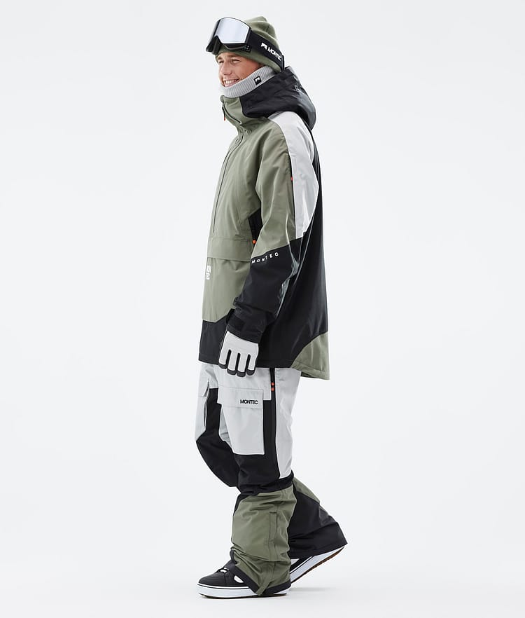 Montec Apex Snowboardjakke Herre Greenish/Black/Light Grey