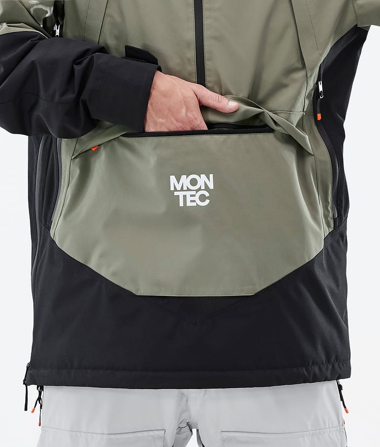 Montec Apex Snowboardjakke Herre Greenish/Black/Light Grey, Bilde 9 av 10