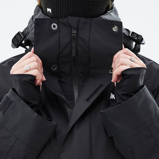 Glidelås foran med doble klaffer Hovedproduktdetaljbilde,