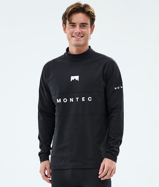 Montec Alpha Superundertøy overdel Herre Black